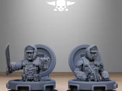 Tank Commanders 3D print model