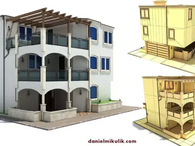 Family House Los Angeles 3D model