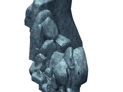 Mountain interior - stone 2 3D model