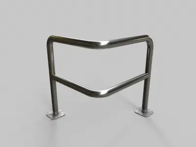 Barrier V2 - 002 Low-poly 3D model