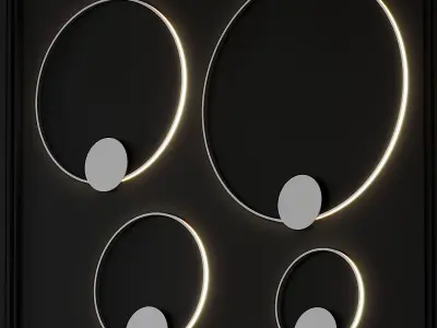 Olympic Circle Wall Sconce by Lorenzo Truant 3D model