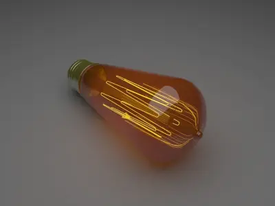 Edison Light Bulb 3D model