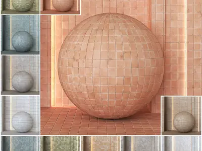 4K Equipe Raku Ceramics Tile Textures  - 12 Colors - Premium PBR Texture