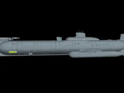OKEANOS  the mega sub 3D model