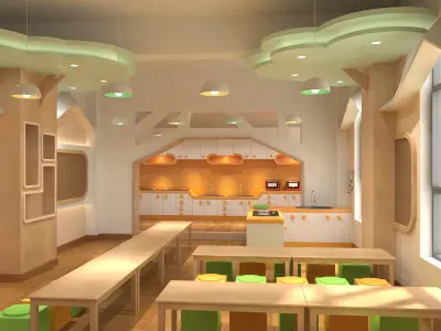 Kindergarten classroom 3D model