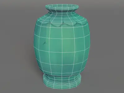 Jar - low poly 3D model