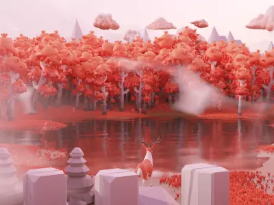 LOW-POLY CLOUDS LIBRARY Low-poly 3D model