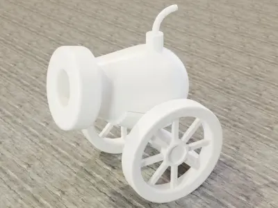 Tabletop Cannon Model 3D print model