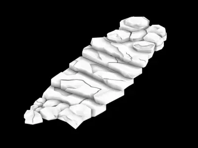 Qu You Path - Stairway 01 3D model