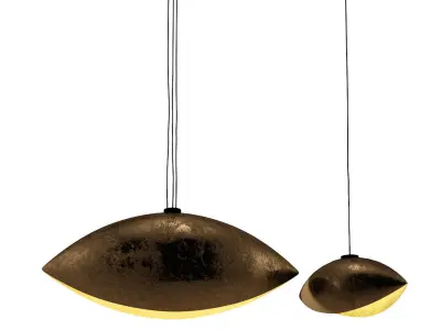 catellanismith-malagola pendant lamp with two metal balls han... 3D model