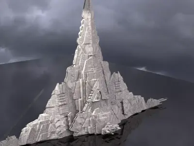 District 10 Mothership Tower 3  3D model