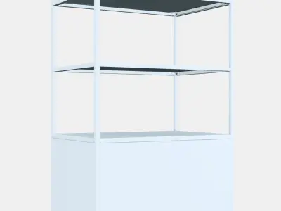 TROTTEN Cab w sliding doors-noticeboard Low-poly 3D model