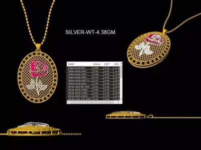 Turkey Light Jewelry Set  Elegant 3D Design Collection 3D print model