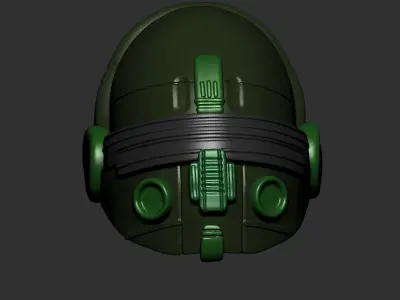 helmet high poly sculpt 3d printable  3D model