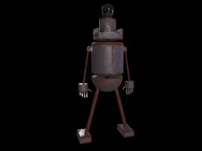 Robot Game ready - Low Poly PBR  3D Model Low-poly 3D model
