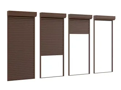 Narrow Roller Shutters 3D model
