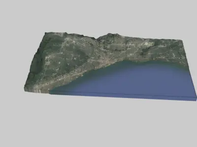 Cleveland City Low-poly 3D model