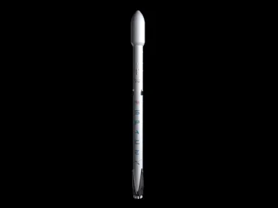 Falcon 9  rocket 3D model