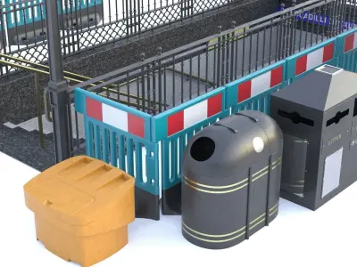 London street props 3D model
