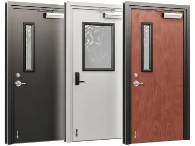 Industrial Doors 2 3D model