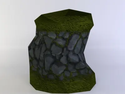 Earth platform Low-poly 3D model order
