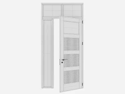 Aluminium door 146 3D model