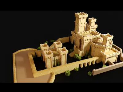 Old Castle- 3d Model 3D model