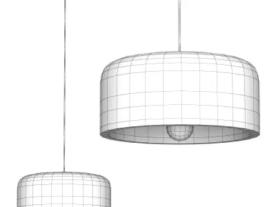 Potcover Clouds Pendant Light 3D model