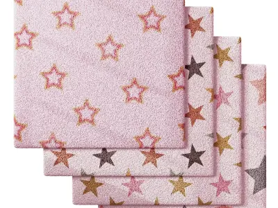 Kids Carpet Set 24 3D model