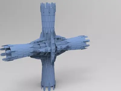 Halo Forerunner Inspired Energy Pilon Generators 3D model