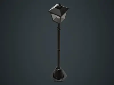 Street Light 1A Low-poly 3D model