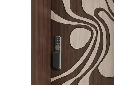 Entrance door set254 3D model