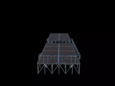 portable stage design 3D model