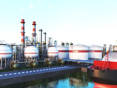  Detailed Oil Refinery Port 