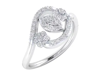  Women Ring Render 3dm STL MTL SLC JCD OBJ FBX Details 3D print model 49