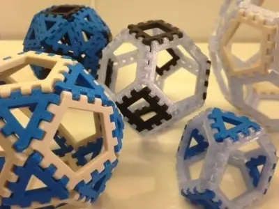 Poly-Snaps Tiles for Building Polyhedra Free 3D print model