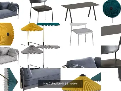 Hay Collection 01 3D Model Pack