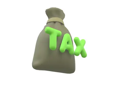 TAX Icon V1 002 Low-poly 3D model