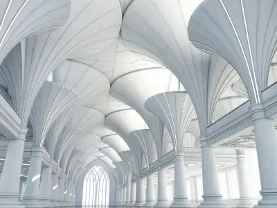 Modern Classic Interior Scene 7 3D model