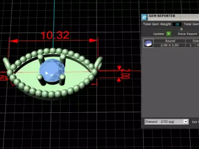 Eye Pendant 3D Model Free 3D print model