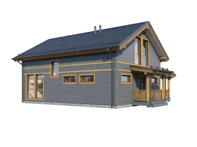 Alpine house Fury 3D model