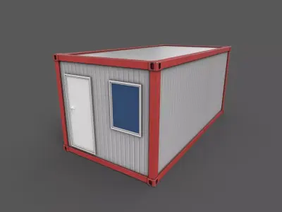 Office Container 01 Low-poly 3D model