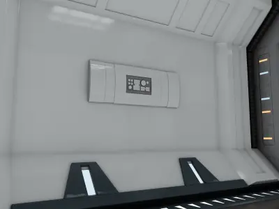 SciFi Spaceship Corridor 7 MAX 3D model