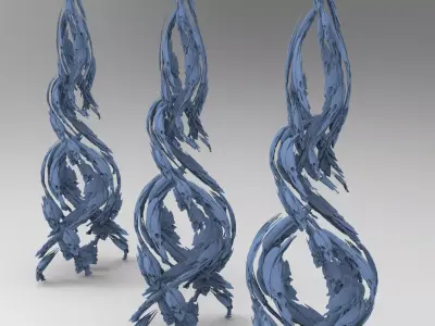 Dantes Purgatory ivy sculls  3D model