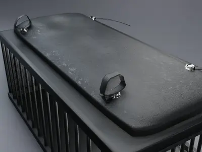 BDSM NSFW Erotic Monster Cage Dungeon Leather Bondage Slave Sex Low-poly 3D model