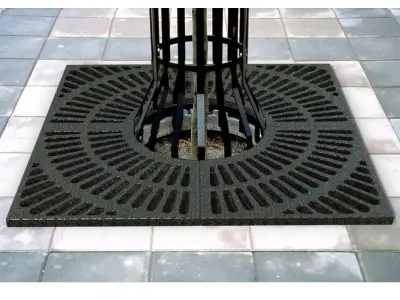 Tree grille cast iron Free 3D model