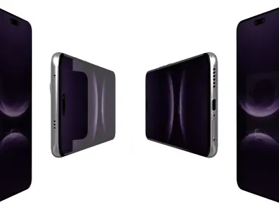 Huawei nova 14 Ultra Flowing Light Purple High Poly 3D model