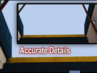 New York Subway  Metro Entrance A 3D model