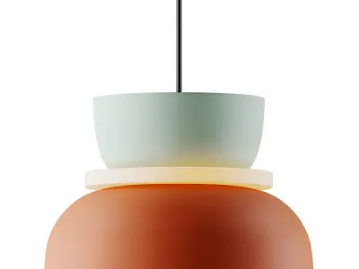 Colorful Macaron Pendant Light from Estrella Lighting 3D model