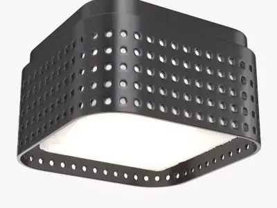 Precision Solitaire LED Flushmount PBR 3D model